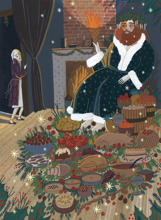A Christmas Carol by Charles Dickens, illustrated by Red Cap Cards artist Yelena Bryksenkova
