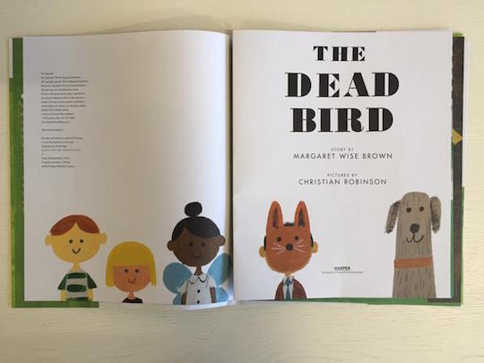 The Dead Bird by Margaret Wise Brown with illustrations by Red Cap artist, Christian Robinson